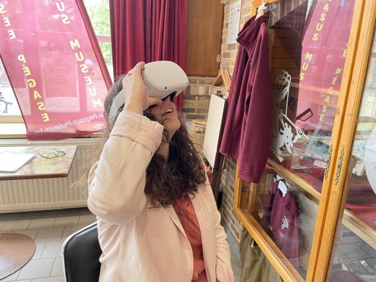 VR-bril parachutesprong Pegasus Museum