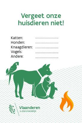 Sticker als je huisdieren hebt 